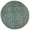 10x10 Light Blue Turkish Tribal Rug