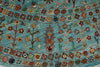 10x10 Light Blue Turkish Tribal Rug