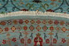 10x10 Light Blue Turkish Tribal Rug