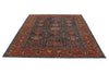 8x10 Rust and Navy Anatolian Traditional Rug