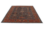 8x10 Rust and Navy Anatolian Traditional Rug