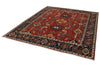 8x10 Rust and Navy Anatolian Traditional Rug