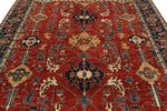 8x10 Rust and Navy Anatolian Traditional Rug