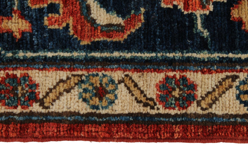 8x10 Rust and Navy Anatolian Traditional Rug