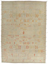 14x19 Ivory and Rust Turkish Tribal Rug