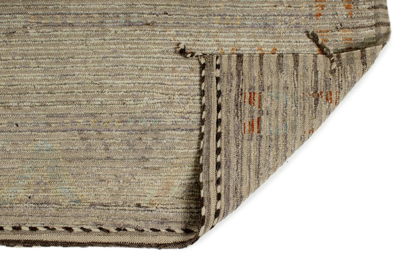 14x19 Ivory and Rust Turkish Tribal Rug