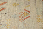 14x19 Ivory and Rust Turkish Tribal Rug