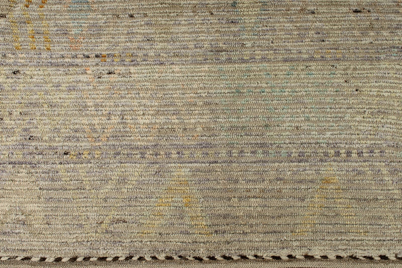 14x19 Ivory and Rust Turkish Tribal Rug
