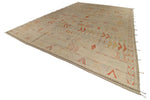 14x19 Ivory and Rust Turkish Tribal Rug