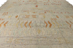 14x19 Ivory and Rust Turkish Tribal Rug