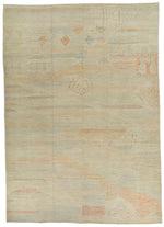 14x19 Ivory and Multicolor Turkish Tribal Rug