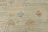 14x19 Ivory and Multicolor Turkish Tribal Rug