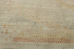 14x19 Ivory and Multicolor Turkish Tribal Rug