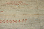 14x19 Ivory and Multicolor Turkish Tribal Rug