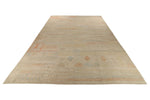 14x19 Ivory and Multicolor Turkish Tribal Rug
