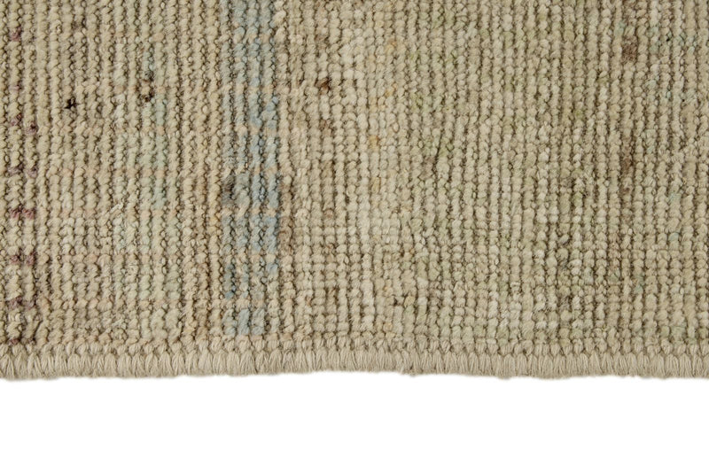 14x19 Ivory and Multicolor Turkish Tribal Rug