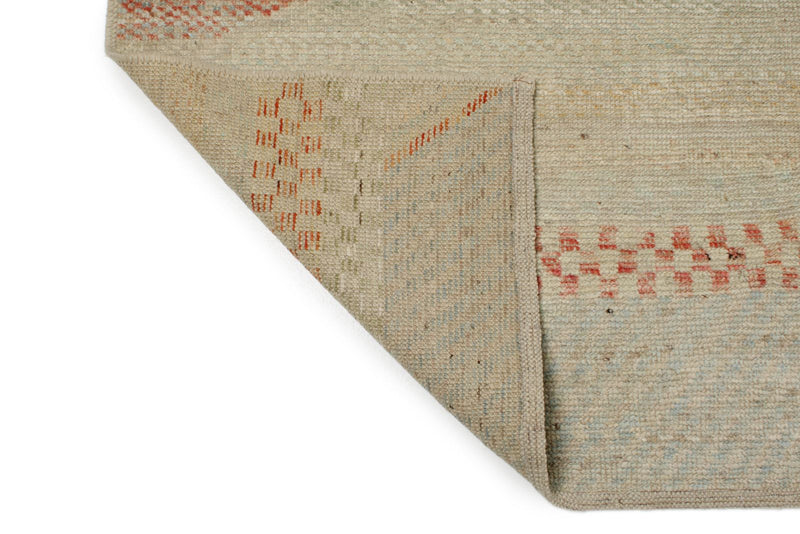14x19 Ivory and Multicolor Turkish Tribal Rug
