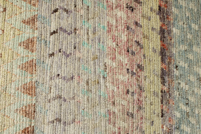14x16 Ivory and Multicolor Turkish Tribal Rug