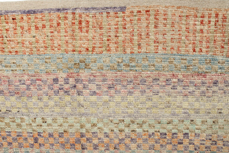 14x16 Ivory and Multicolor Turkish Tribal Rug
