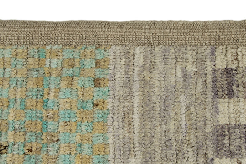 14x16 Ivory and Multicolor Turkish Tribal Rug