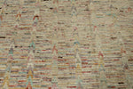 14x16 Ivory and Multicolor Turkish Tribal Rug