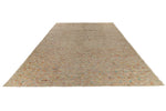 14x16 Ivory and Multicolor Turkish Tribal Rug