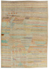 14x19 Ivory and Multicolor Turkish Tribal Rug