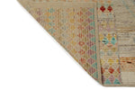 14x19 Ivory and Multicolor Turkish Tribal Rug