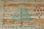 14x19 Ivory and Multicolor Turkish Tribal Rug