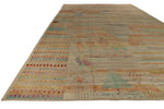 14x19 Ivory and Multicolor Turkish Tribal Rug