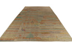 14x19 Ivory and Multicolor Turkish Tribal Rug
