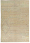 13x19 Ivory and Multicolor Turkish Tribal Rug
