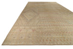 13x19 Ivory and Multicolor Turkish Tribal Rug