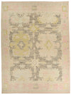 13x18 Brown and Pink Turkish Oushak Rug
