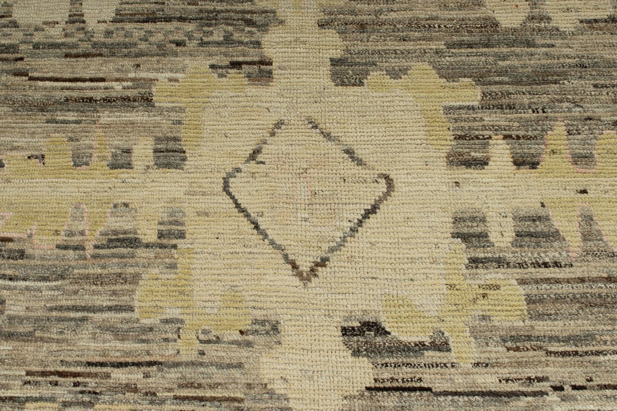 13x18 Brown and Pink Turkish Oushak Rug