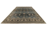 12x16 Light Blue and Ivory Turkish Oushak Rug