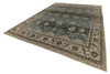 12x16 Light Blue and Ivory Turkish Oushak Rug