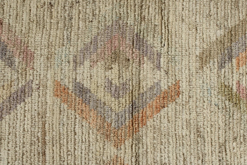12x15 Ivory and Multicolor Turkish Tribal Rug