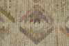 12x15 Ivory and Multicolor Turkish Tribal Rug