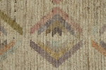 12x15 Ivory and Multicolor Turkish Tribal Rug