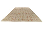 12x15 Ivory and Multicolor Turkish Tribal Rug