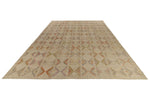12x15 Ivory and Multicolor Turkish Tribal Rug