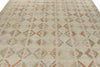 12x15 Ivory and Multicolor Turkish Tribal Rug