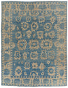 12x16 Light Blue and Ivory Turkish Oushak Rug