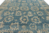 12x16 Light Blue and Ivory Turkish Oushak Rug