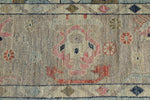 13x15 Light Blue and Gray Turkish Oushak Rug