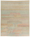 14x17 Ivory and Multicolor Turkish Tribal Rug