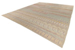 14x17 Ivory and Multicolor Turkish Tribal Rug