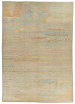 14x19 Ivory and Multicolor Turkish Tribal Rug