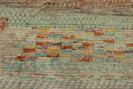 14x19 Ivory and Multicolor Turkish Tribal Rug